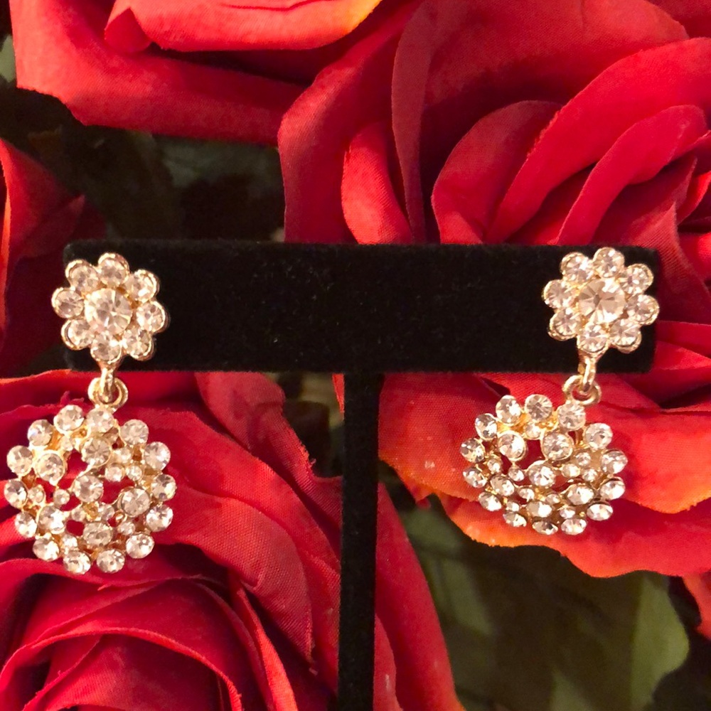 Austrian Crystal drop Earrings NWT